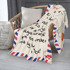 Menghao dear daughter blanket engraved text offers thoughtful gift.