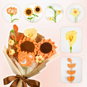 MengxFly bouquet with greeting card ready to give without extra wrapping.