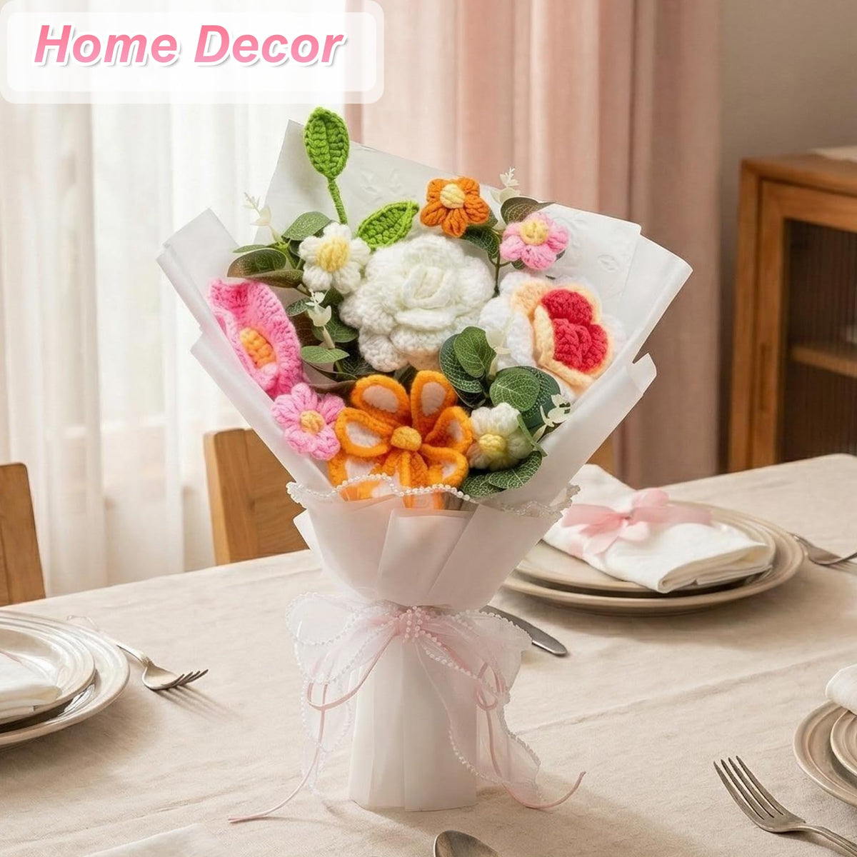 MengxFly yellow-green wild rose accents brighten any room.