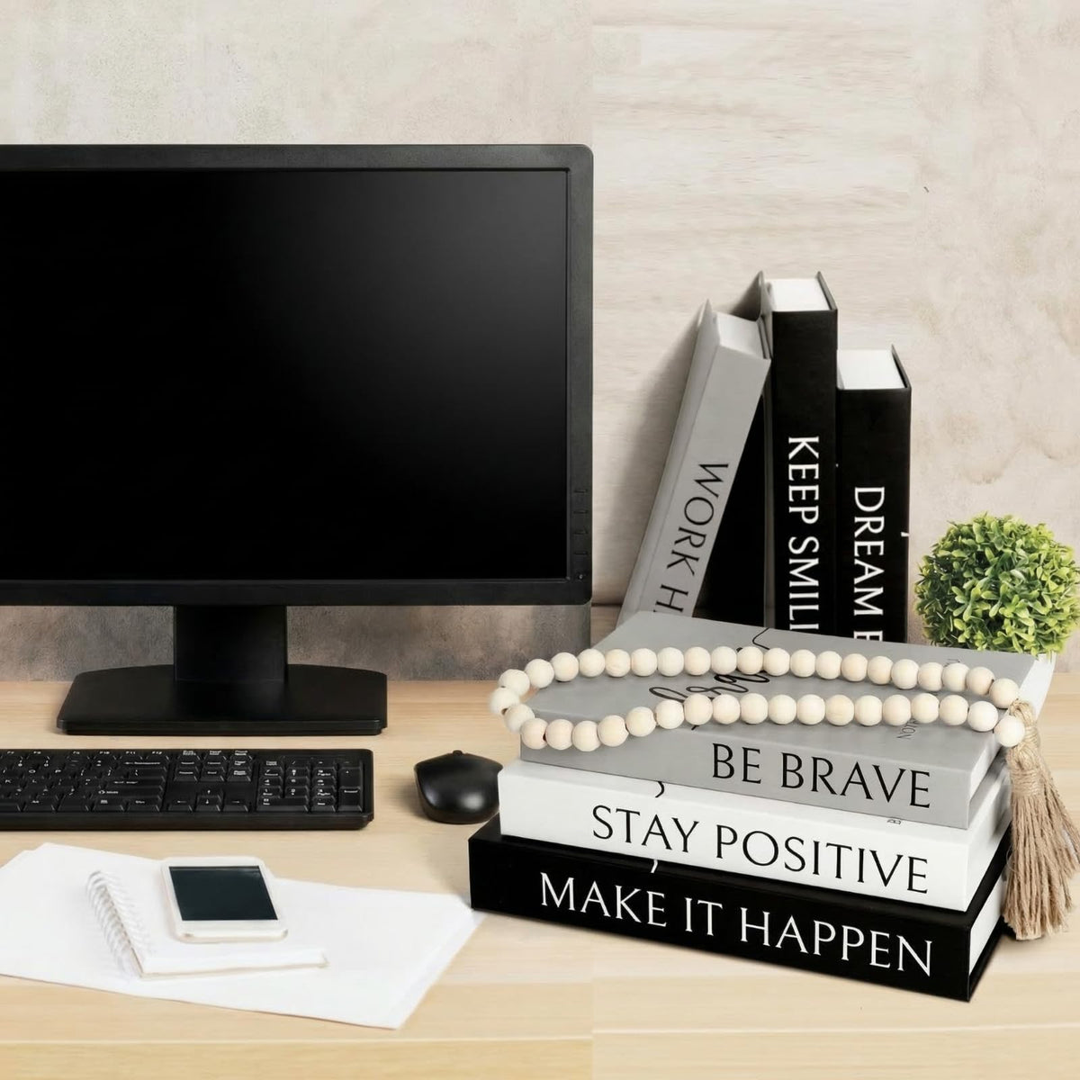 Menkxi modern desk decor enhances workspace ambiance while keeping essentials organized