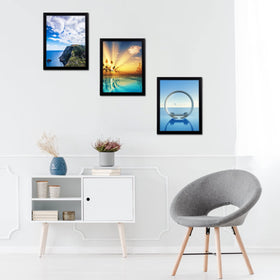 MENNTHUI 20x24 black frame on wall decorates living spaces with modern finish