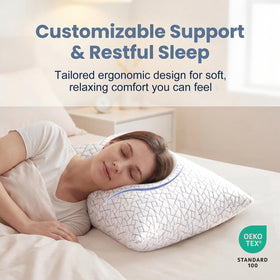Meoflaw breathable polyester cover promotes airflow for cooler, more comfortable nights