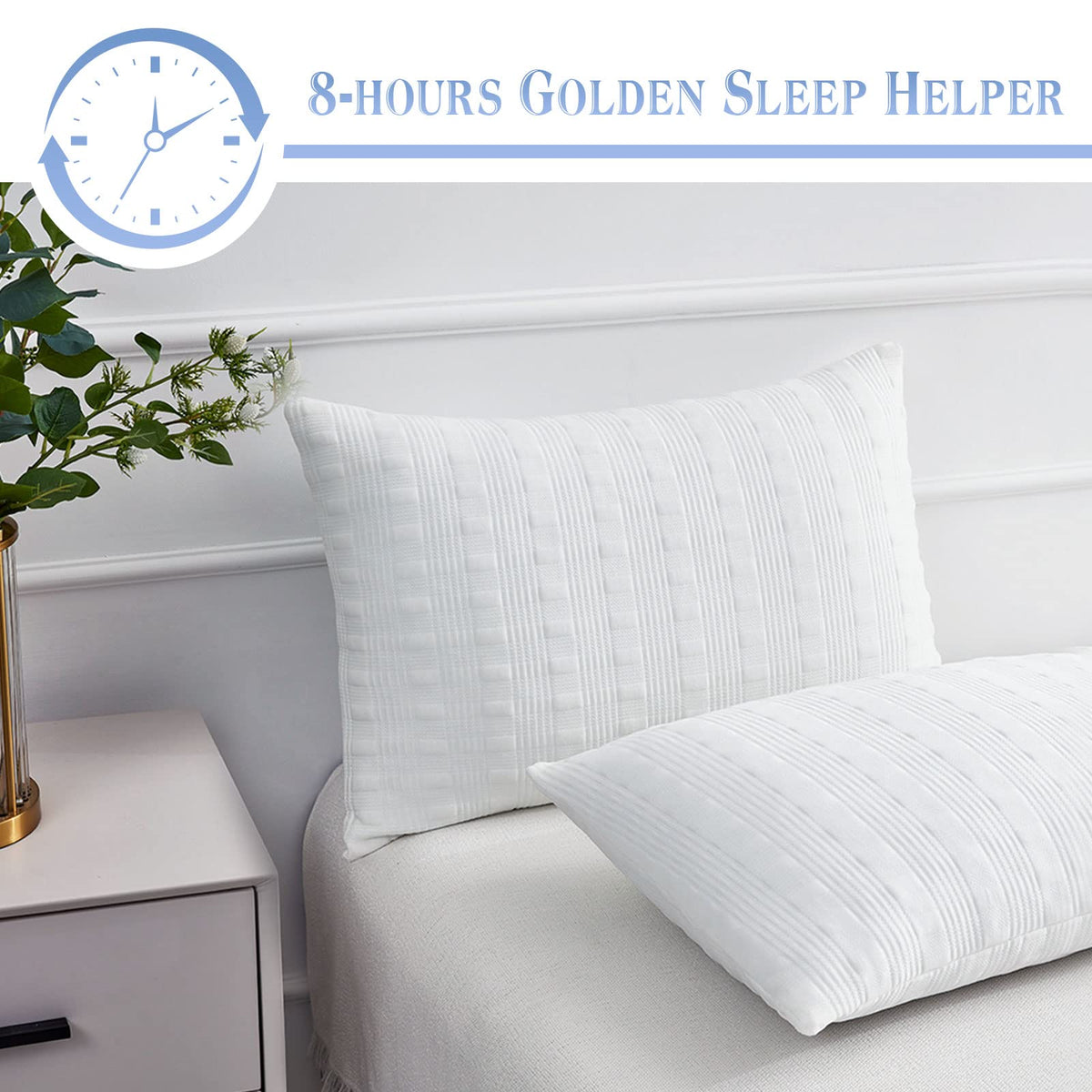 Meoflaw pillowcase offers stylish finish and easy care.