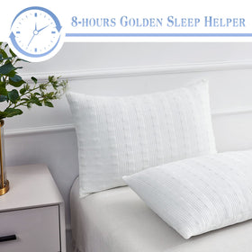 Meoflaw pillowcase offers stylish finish and easy care.