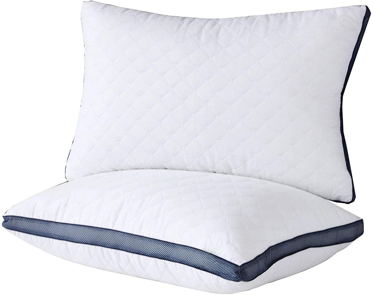 Meoflaw 2-pack queen size pillows on packaging, ready to upgrade sleep quality