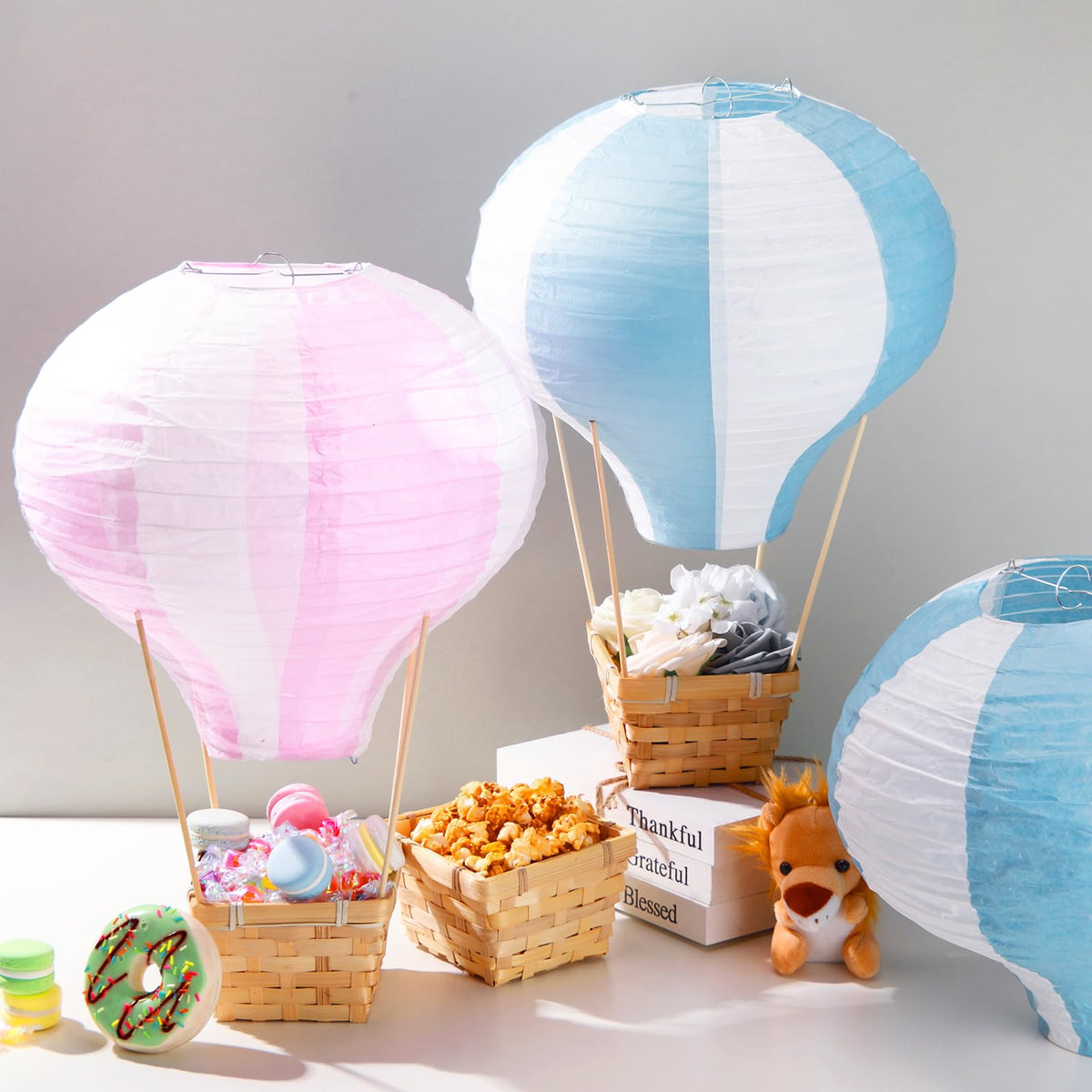 Meooeck wooden sticks secure lanterns for stable décor at events.