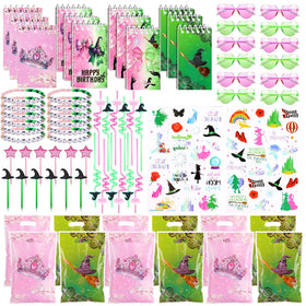 MEPIG witch party favors packaging display for a colorful themed kids' party