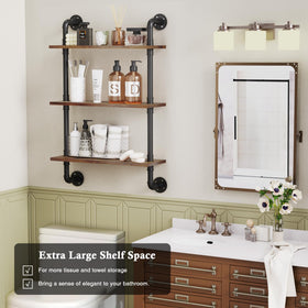 Merapi decor display for bathroom to living room, showing towels, plants, and accents.