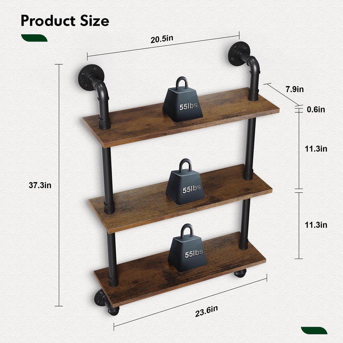 Merapi modern rustic storage for bedroom and living room organization.