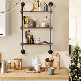 Merapi wall shelves include hardware and a simple guide for quick installation.