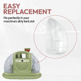 Durable plastic construction withstands heavy cleaning sessions and chemical cleaners.