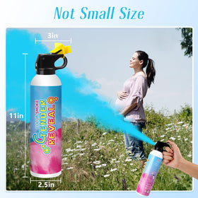 Shake and reveal with Merear blue dot indicator to hide gender until moment.