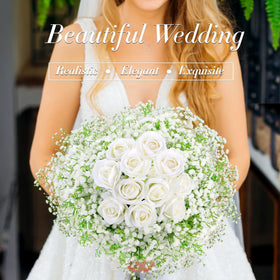 MERIXMAS Baby's Breath arch decoration adding airy elegance to ceremonies