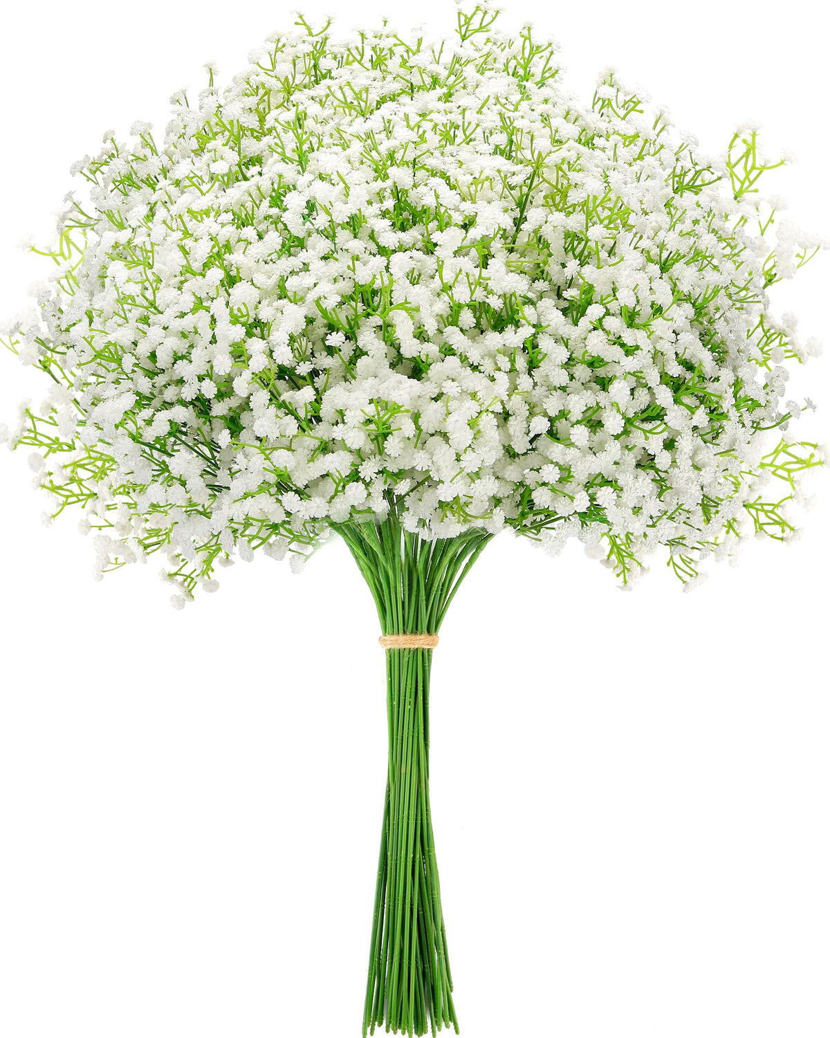 MERIXMAS Baby's Breath white bundle in a vase for elegant home or event decor.