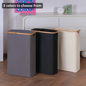 Merkisa 60L Slim Laundry Hamper lid keeps laundry out of sight