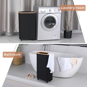 Merkisa multi-purpose storage hamper organizes clothes, towels, and toys in small spaces.