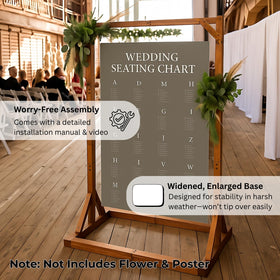 Merrifete adjustable sign holder with height options for versatile signage