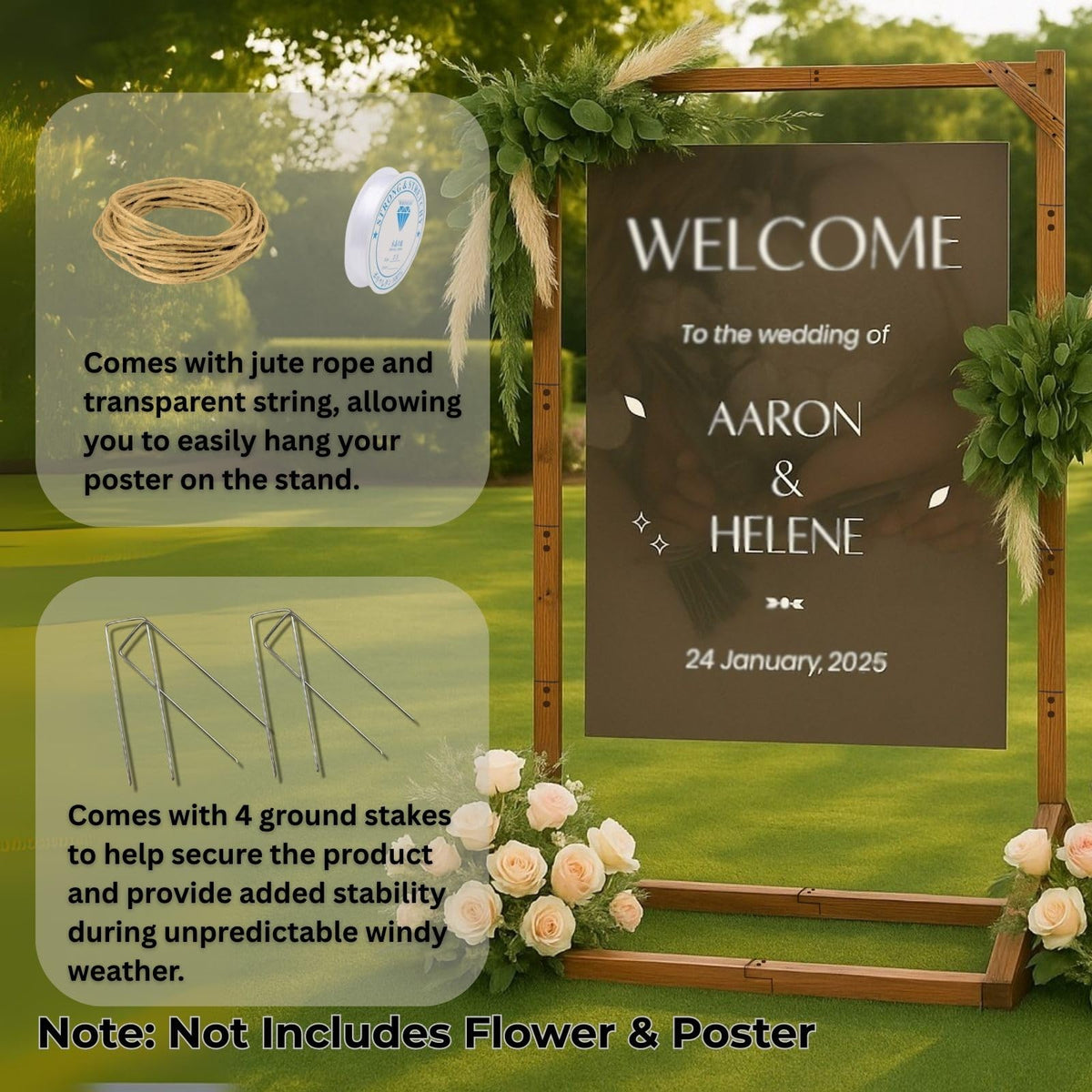 Merrifete easel assembly guide speeds setup for planners and couples