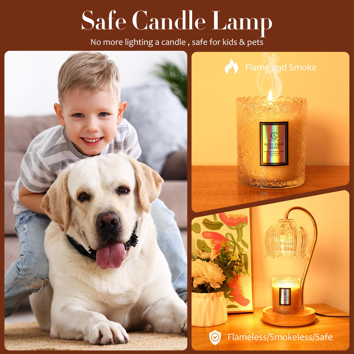 Merrtody flameless design reduces fire risk and indoor smoke