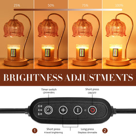 Flameless safety design of Merrtody flower warmer lamp
