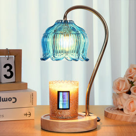 Merrtody flower candle warmer lamp with timer and dimmer for cozy spaces