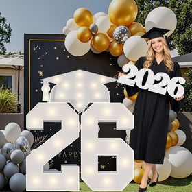 Merry Mosaics graduation 26 numbers kit ready to enhance Class of 2026 photo backdrops.