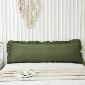 Merryword ruffled fringe detail enhances vintage-inspired look.