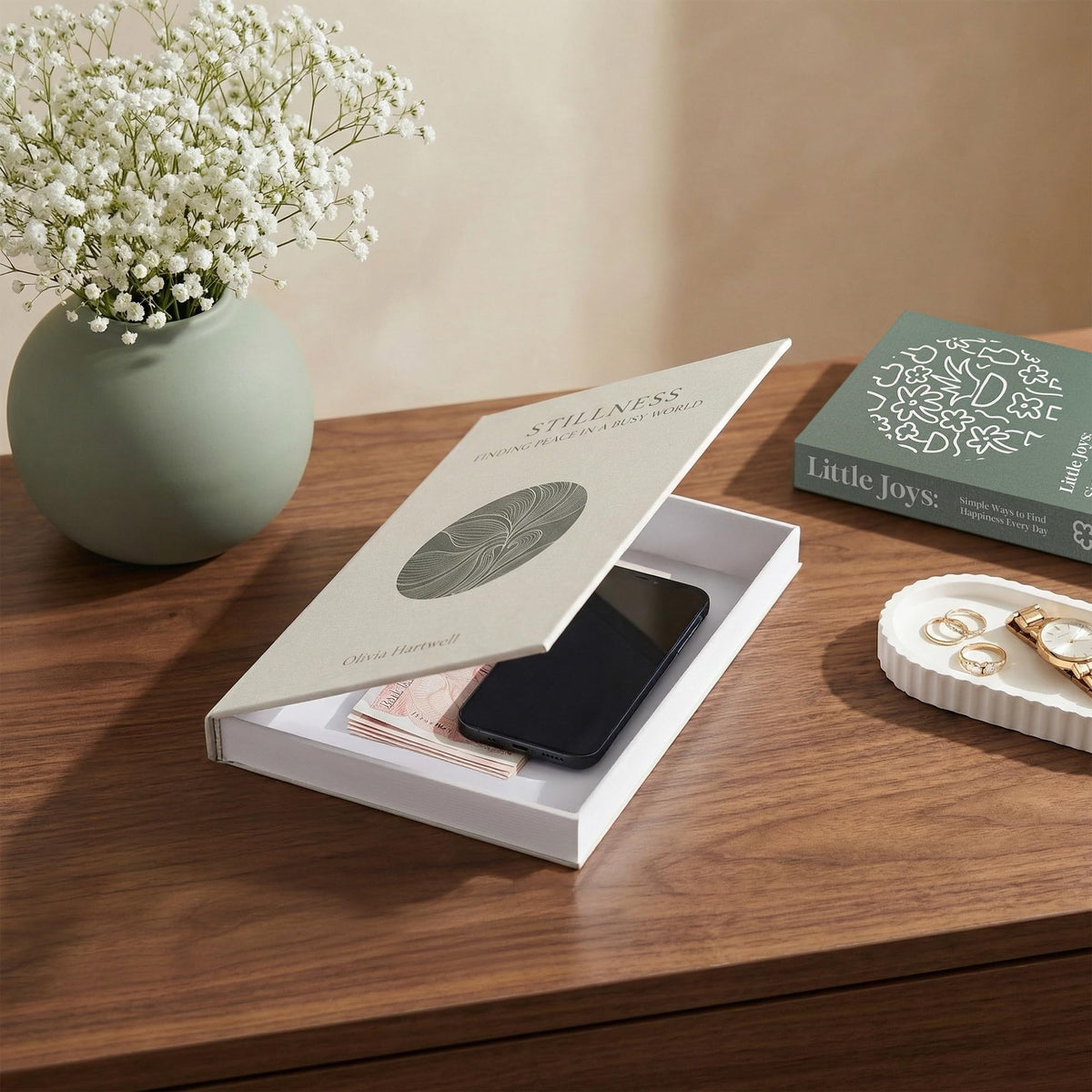 MESMOS elegant textured paper cover on decorative books