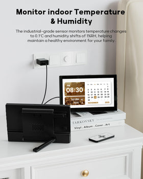 Mesqool clock auto dimming adapts brightness for day and night comfort