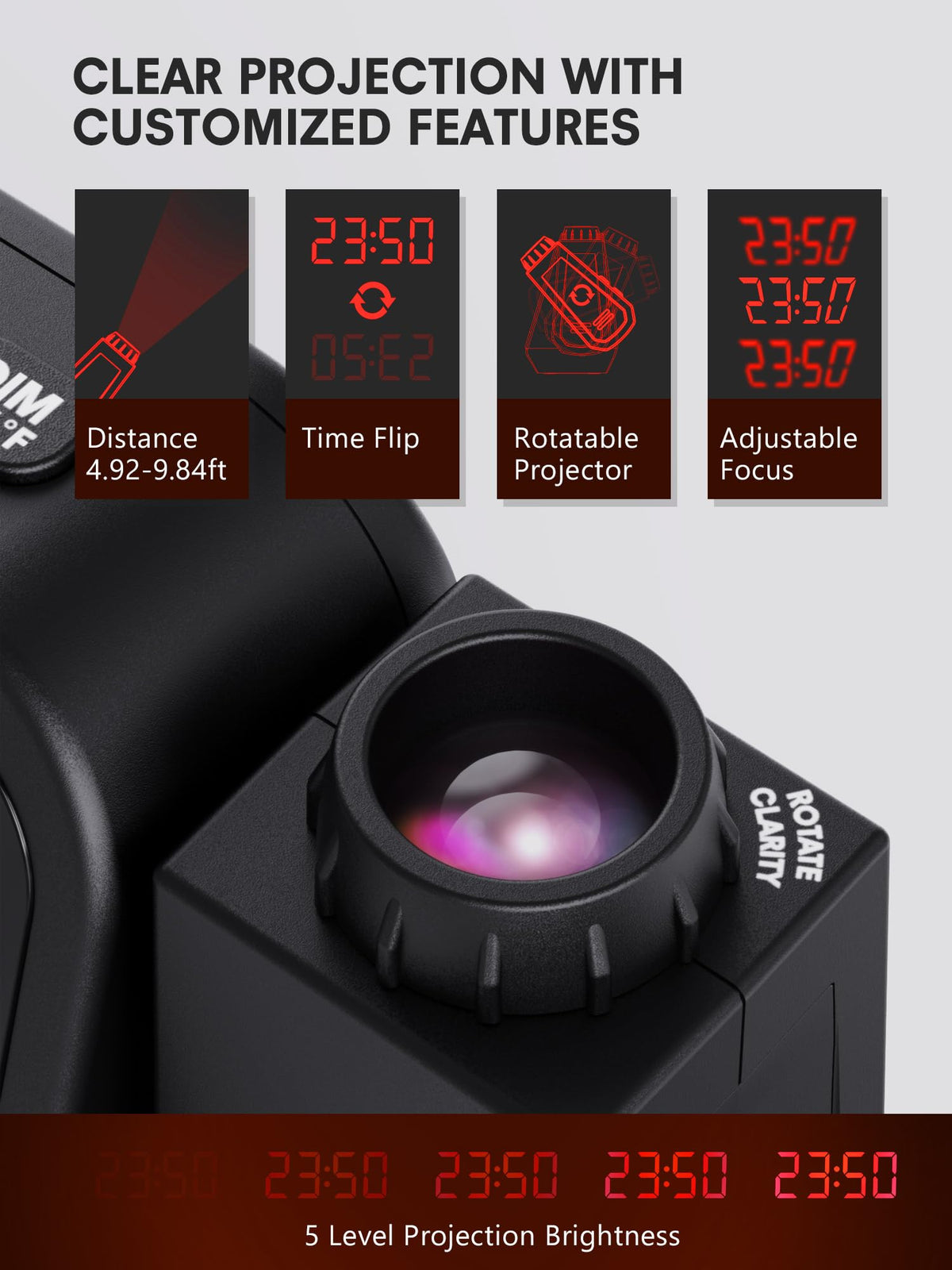 Mesqool clock offers dual alarms with weekday/weekend modes for routines.