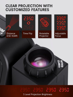 Mesqool clock offers dual alarms with weekday/weekend modes for routines.