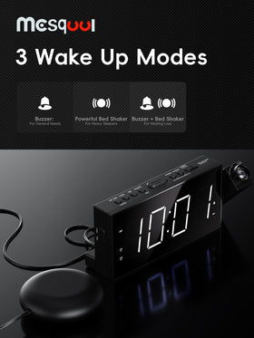 Mesqool battery backup preserves time and alarms during outages