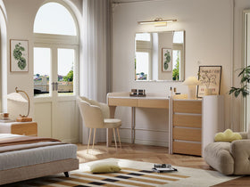Vertical bevel design on Mestikits frameless mirror adds definition