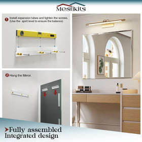 Crystal-clear reflection from Mestikits frameless mirror brightens living spaces