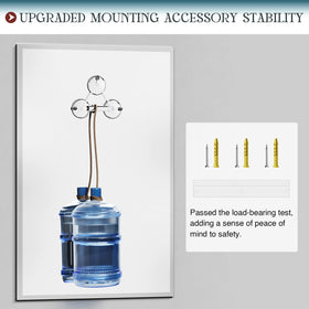 Lightweight Mestikits frameless mirror simplifies wall mounting and handling