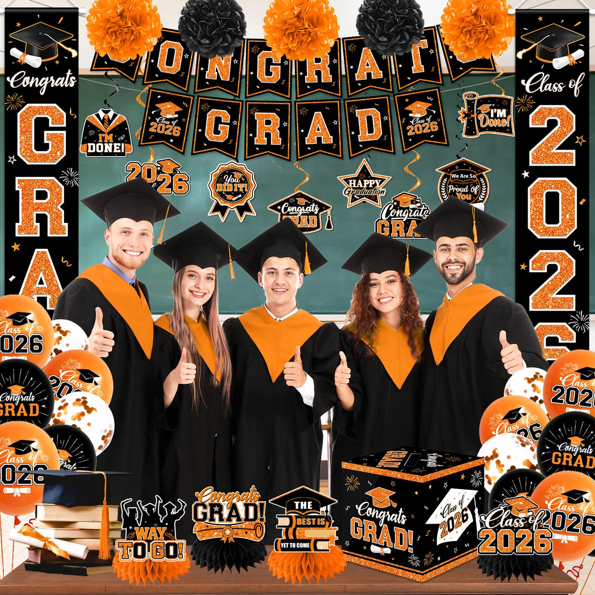 Meuqeaju class-of-2026 porch banner creates a welcoming entry for graduation celebrations.