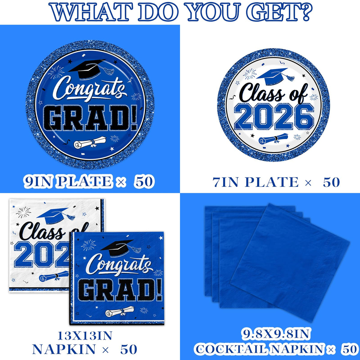 Meuqeaju disposable graduation party supplies simplify cleanup and celebration setup