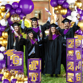 Meuqeaju grad 2026 letters to frame class milestones in party decor