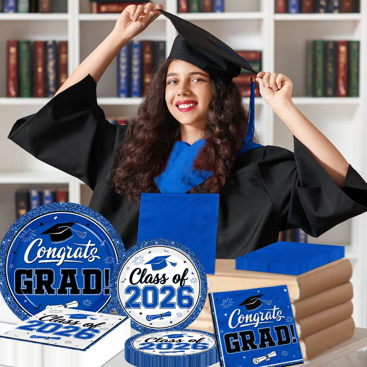 Meuqeaju graduation gown design napkins add festive flair and easy cleanup