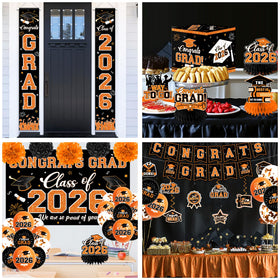 Meuqeaju graduation hanging swirls add motion and depth to party decor.