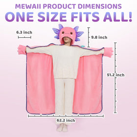 Mewaii full-body coverage axolotl wrap keeps you warm from head to toe.