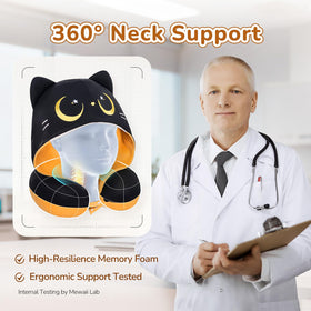 Mewaii cooling ice silk fabric keeps the neck cool during car journeys.