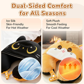 Mewaii soft plush fleece side adds warmth for cozy downtime.