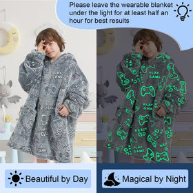 Mewkou oversized sherpa kids hoodie; extra warmth and room to grow.