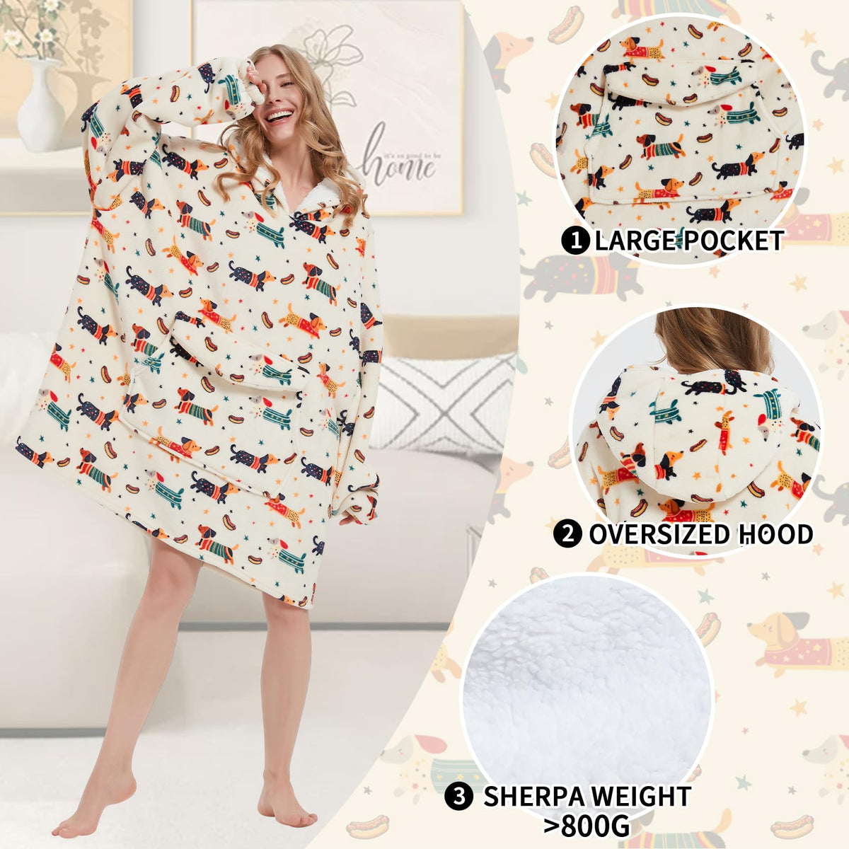 Mewkou oversized unisex fit demonstrates one-size versatility