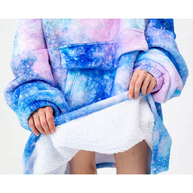 Mewkou blanket hoodie vacuum-packed packaging ready for gift-ready delivery.
