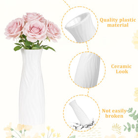 Meyeyaia elegant conic white vase design enhances modern interiors.
