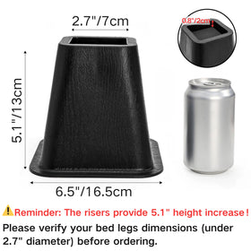 Mezchi universal furniture riser for sofa and chair provides solid lift and floor protection