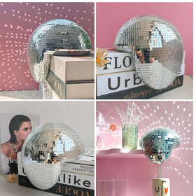 MFGDISCO disco sculpture brightens office and living room corners with reflective glow.