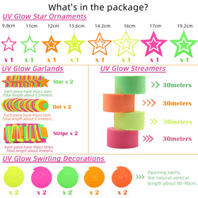 MFLUEEWR party kit image showing versatile decorating with multiple garlands.